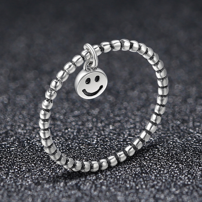 Inel argint 925 cu talisman fata zambitoare Smiley Face - Be Authentic IST0034 [2]