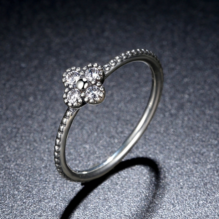 Inel argint 925 floare si zirconii albe - Be Authentic  IST0016 [2]