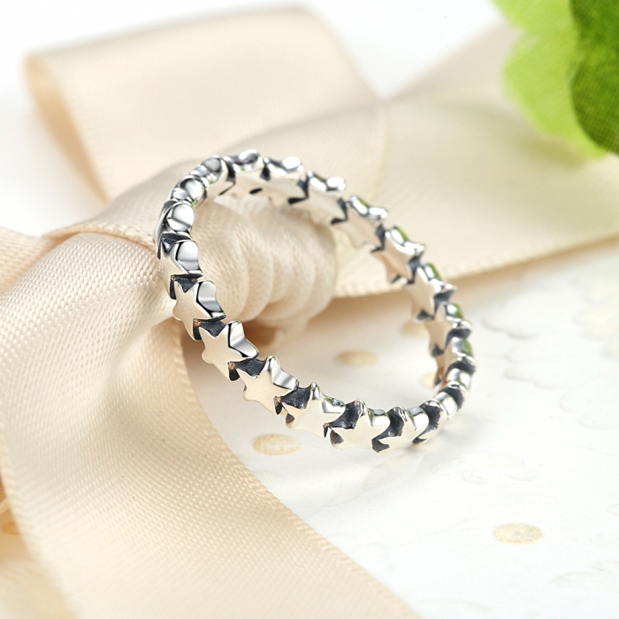 Inel argint 925 patinat cu stelute IST0014 [5]