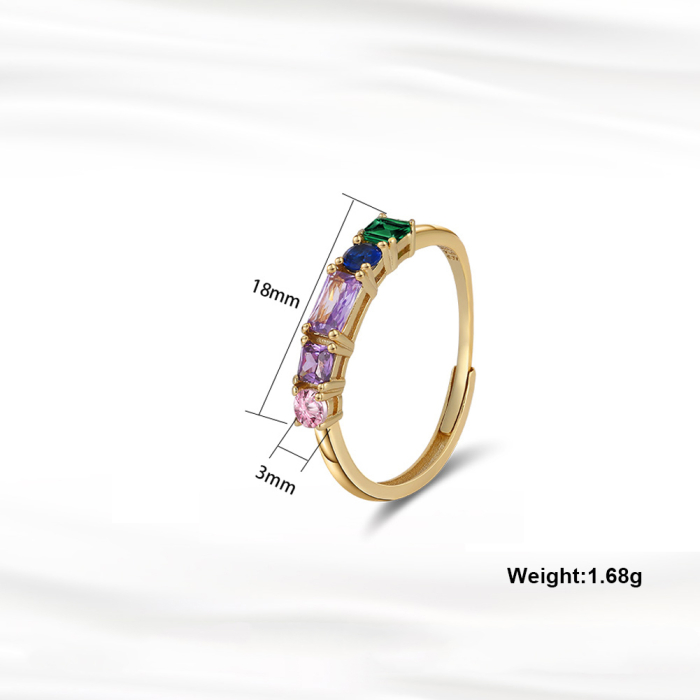 Inel argint 925 placat cu rodiu cu zirconia [5]