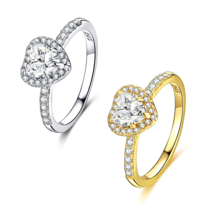 Inel argint 925 placat cu aur 14K cu zirconiu [4]