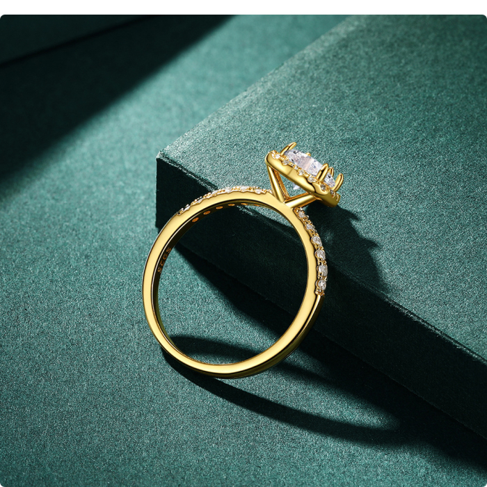 Inel argint 925 placat cu aur 14K cu zirconiu [3]