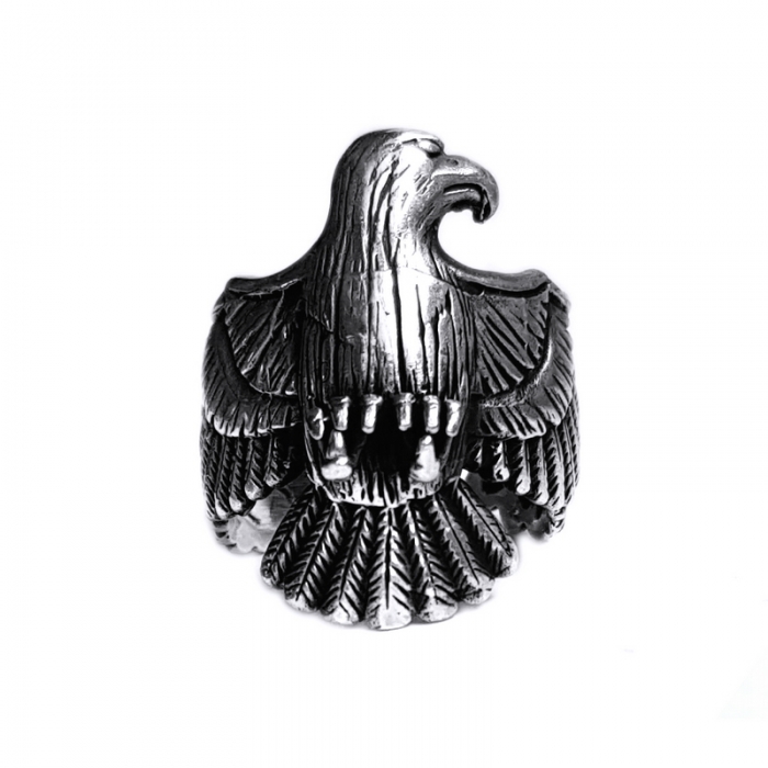 Inel argint 925 reglabil, cu vultur [2]