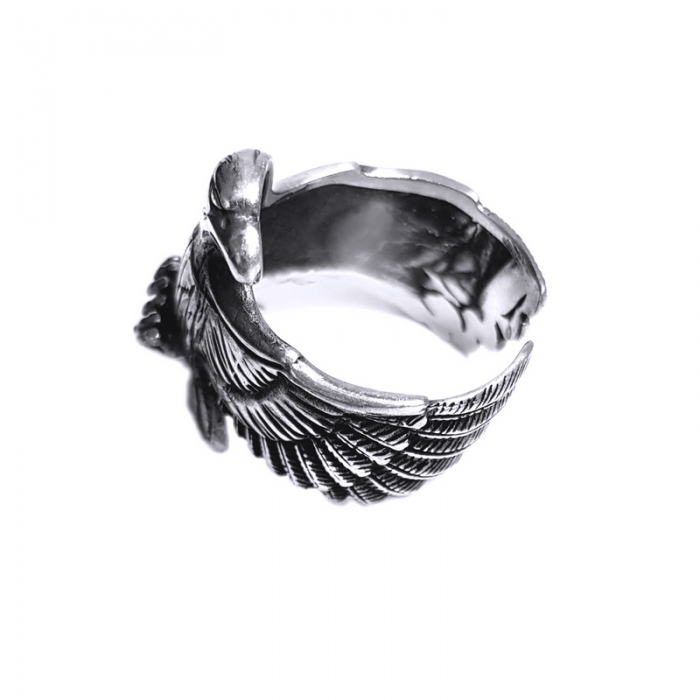 Inel argint 925 reglabil, cu vultur [3]