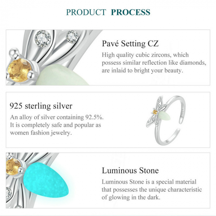 Inel argint albinuta fosforescenta [11]