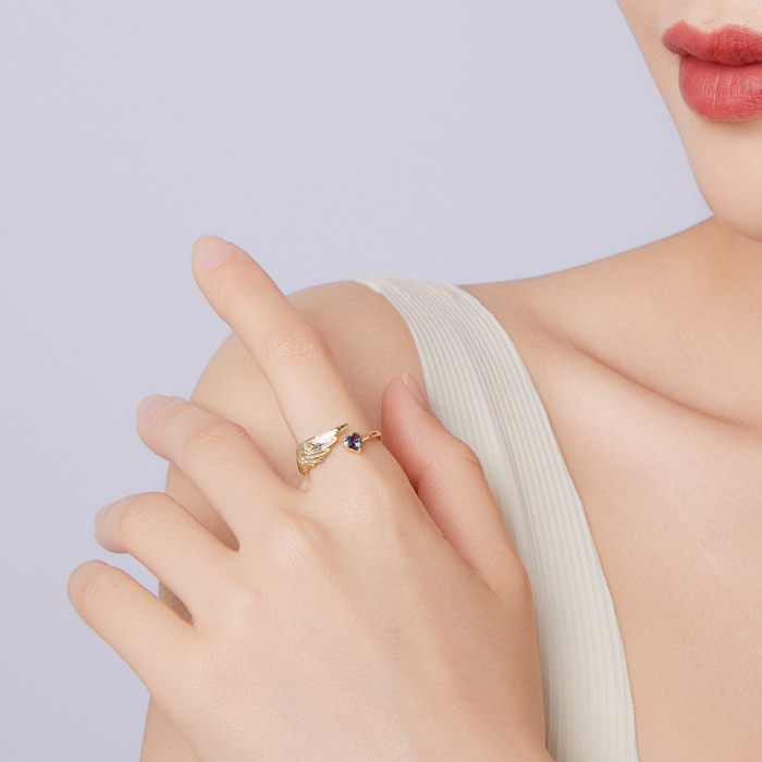 Inel argint aripa de inger si inmioara [7]