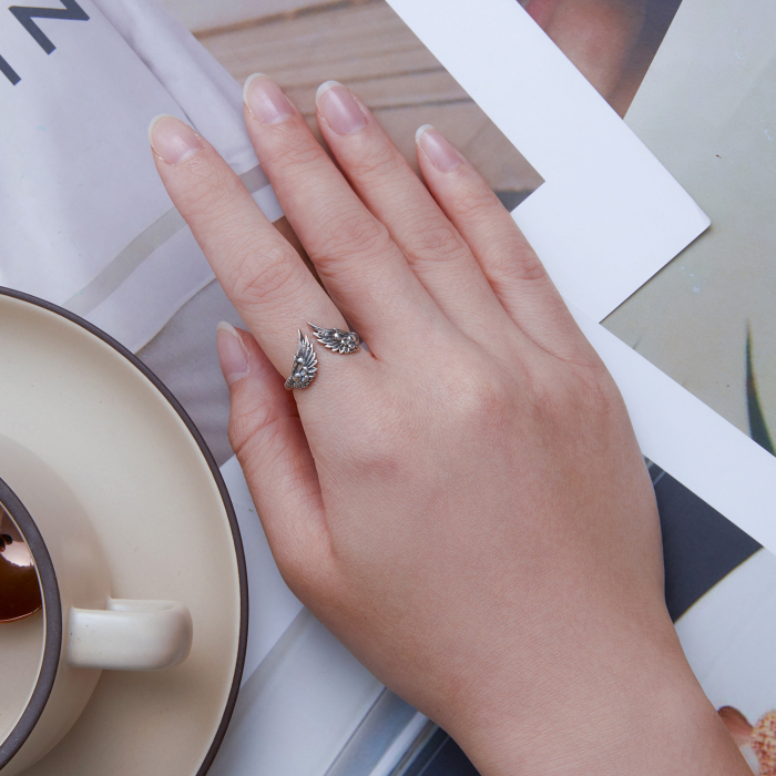 Inel argint Aripi de Inger [5]