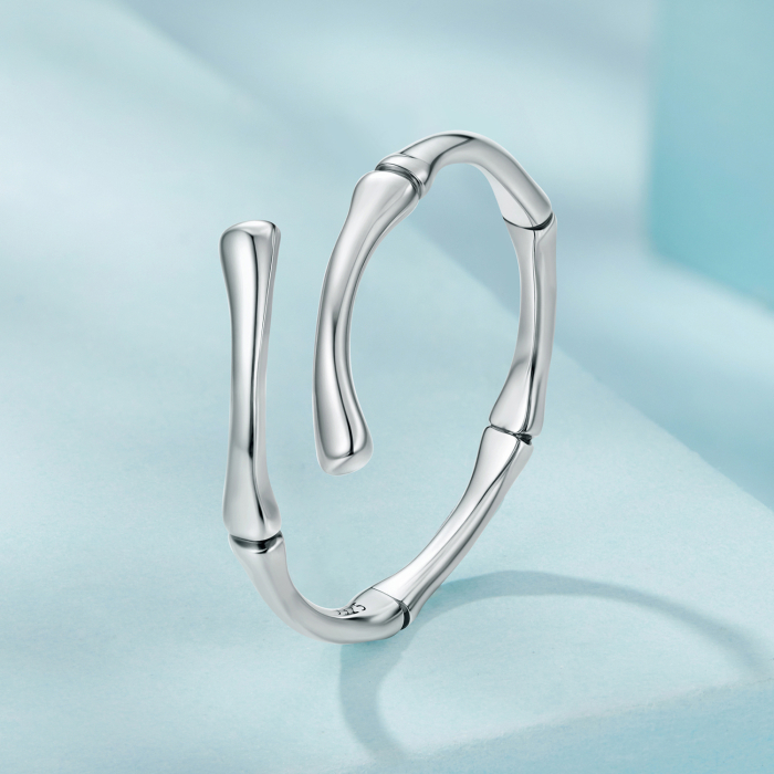 Inel argint bambus [5]