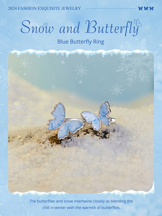 Inel argint cu fluturasi [17]