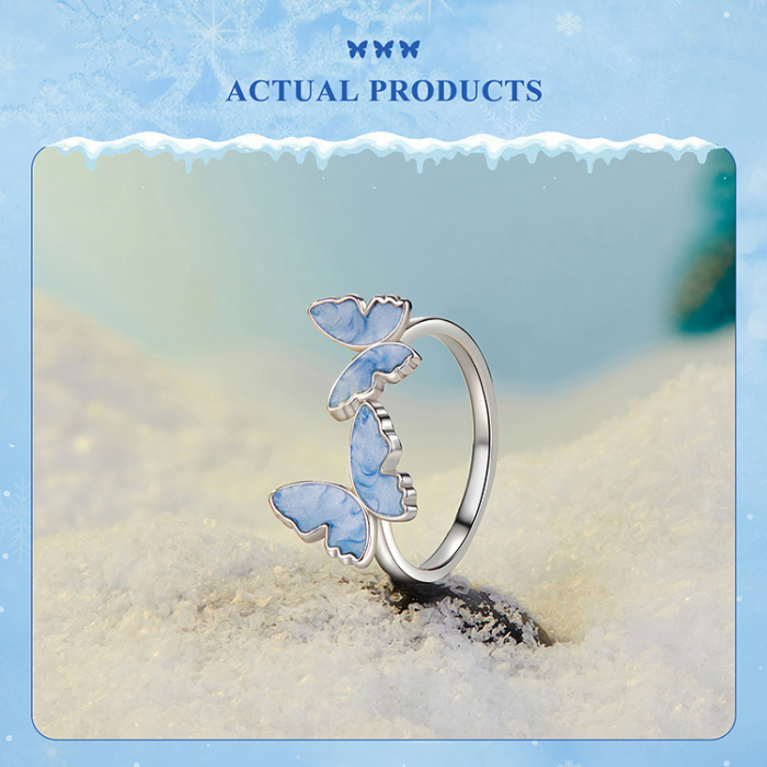 Inel argint cu fluturasi [24]