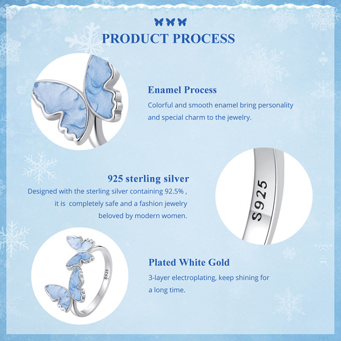 Inel argint cu fluturasi [22]