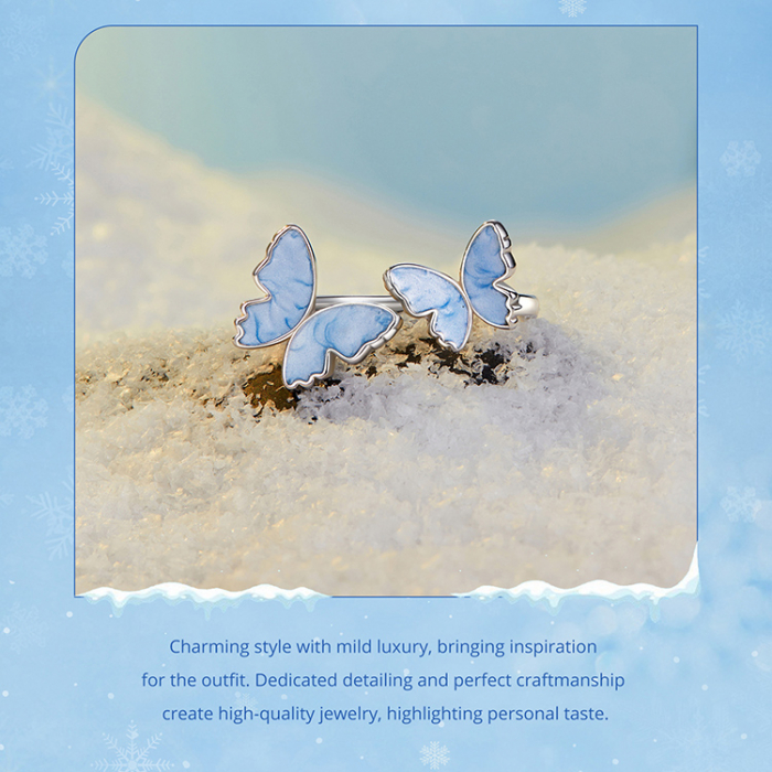 Inel argint cu fluturasi [25]