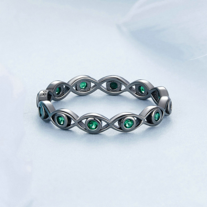 Inel argint cu ochi de deochi [5]