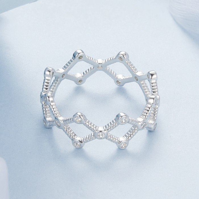 Inel argint cu romburi [5]