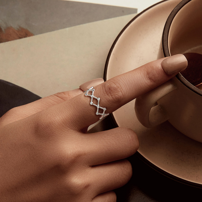 Inel argint cu romburi [8]