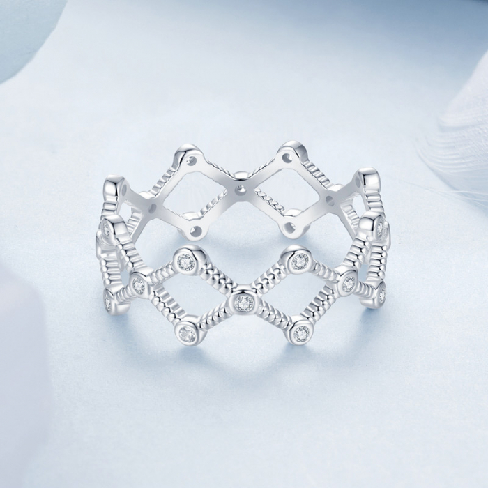 Inel argint cu romburi [3]