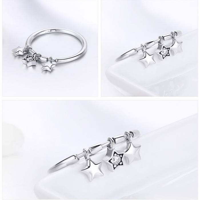 Inel argint cu stelute si zirconiu [9]