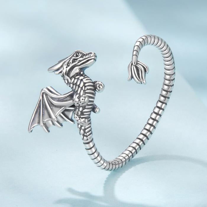Inel argint dragon zburator [4]