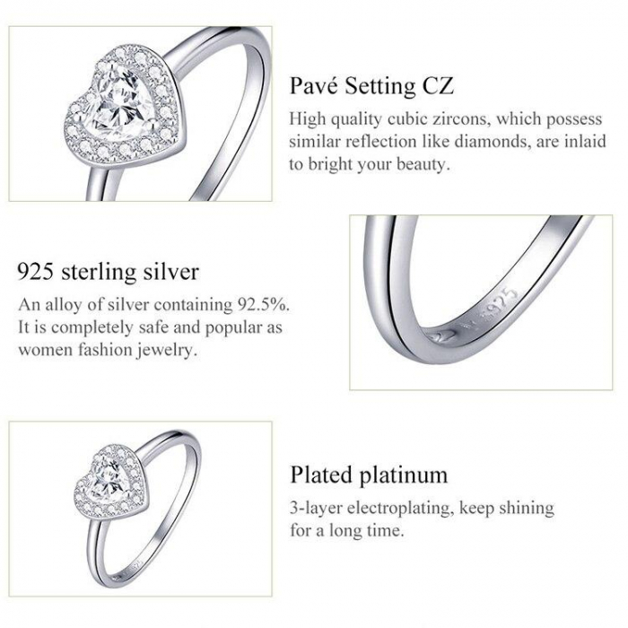 Inel argint dragoste stralucitoare [6]