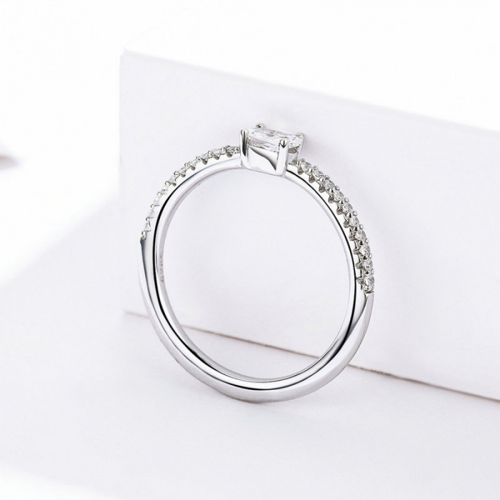 Inel argint elegant cu zirconii [4]