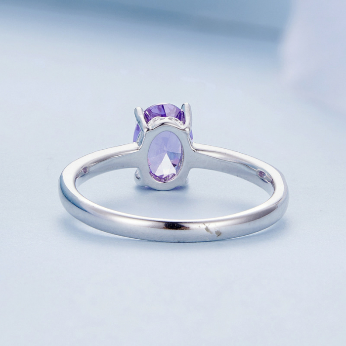 Inel argint elegant cu zirconiu tanzanit [5]