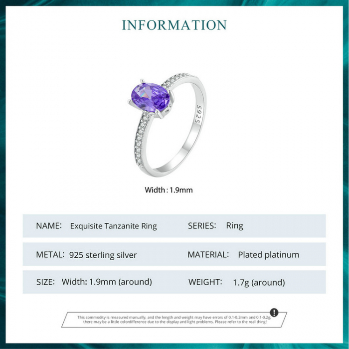 Inel argint elegant cu zirconiu tanzanit [10]