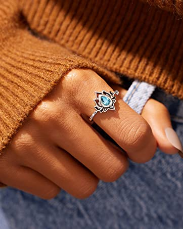 Inel argint floare de lotus [3]