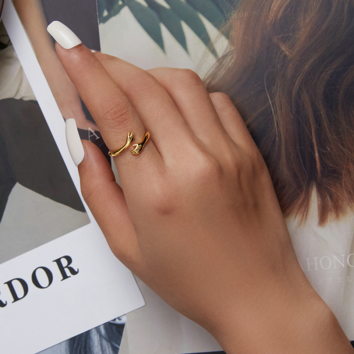 Inel argint imbratisare [5]