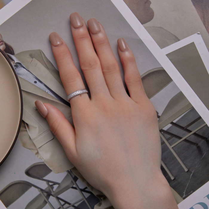 Inel argint impletit cu zirconii [7]