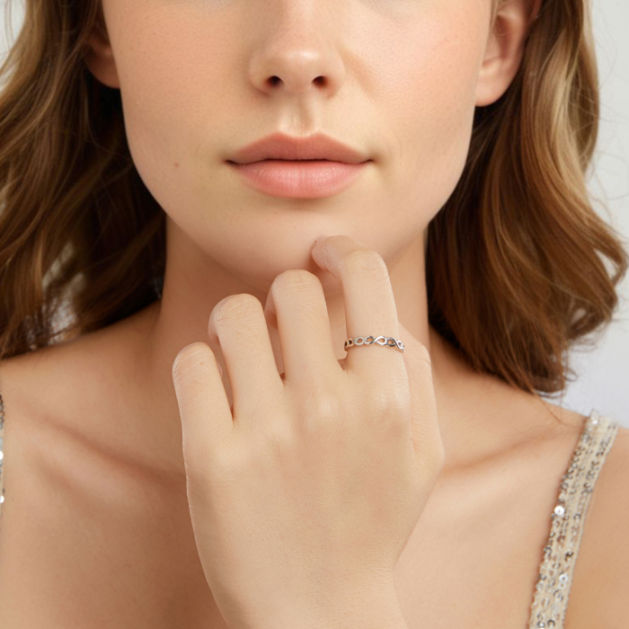 Inel argint infinit [6]