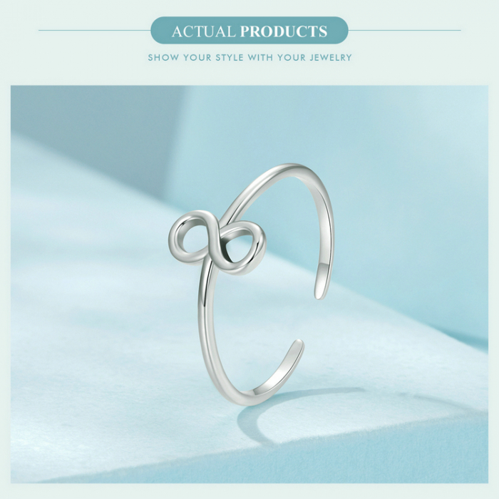 Inel argint Infinity [14]