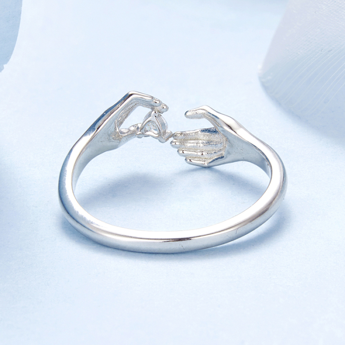 Inel argint Inima Daruita [8]