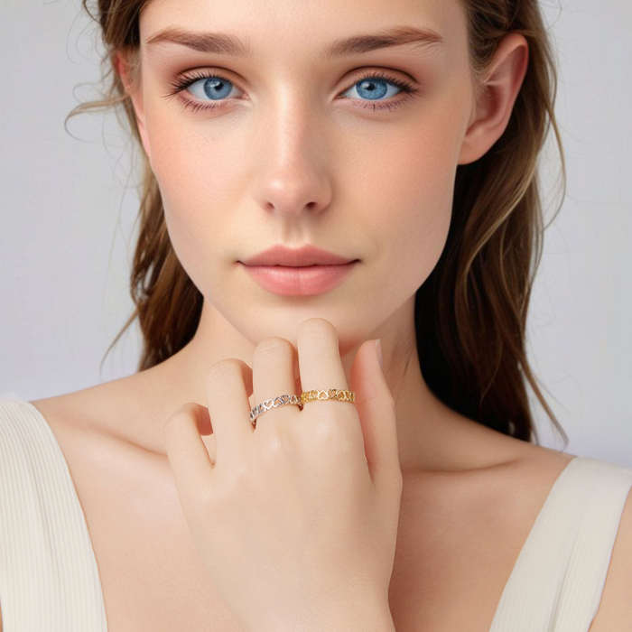 Inel argint inimioare [14]