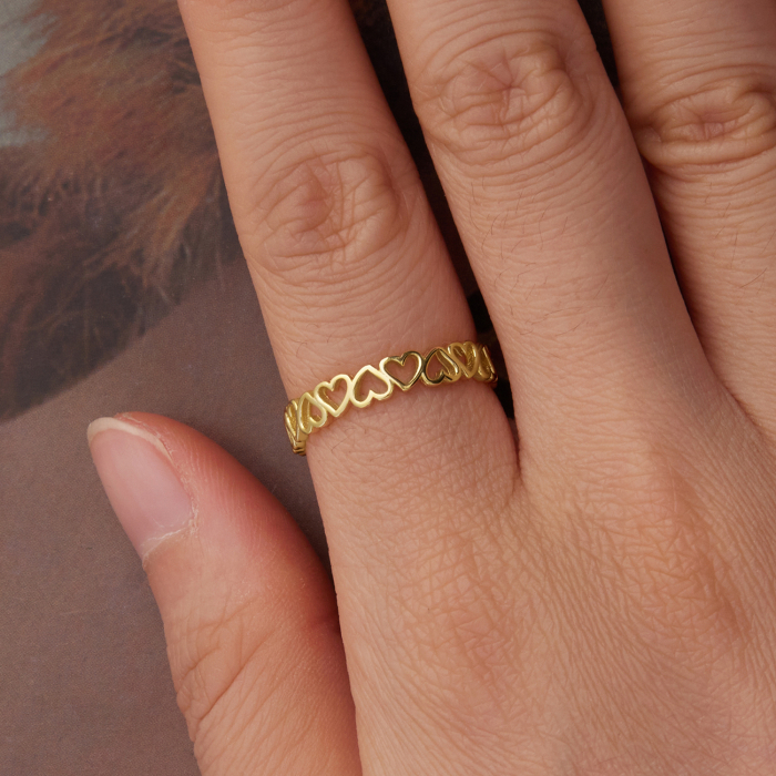 Inel argint inimioare [2]