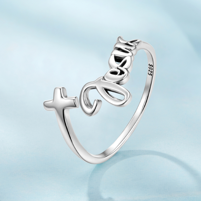 Inel argint Jesus Cross [3]