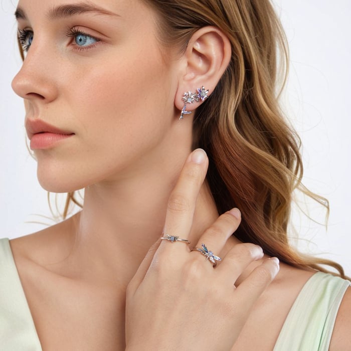 Inel argint Libelula [17]