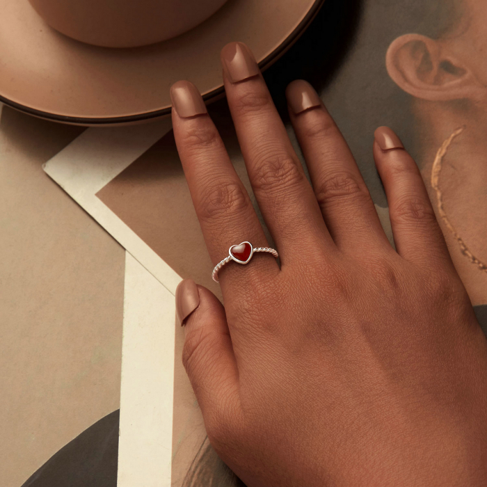 Inel argint Love cu agat [6]