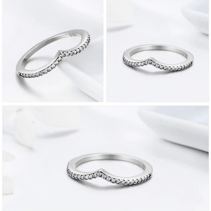 Inel argint elegant decorat cu zirconii [2]