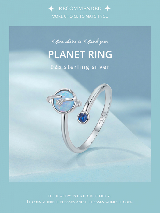Inel argint Planeta si Opal [17]