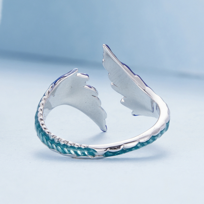 Inel argint reglabil aripi [6]