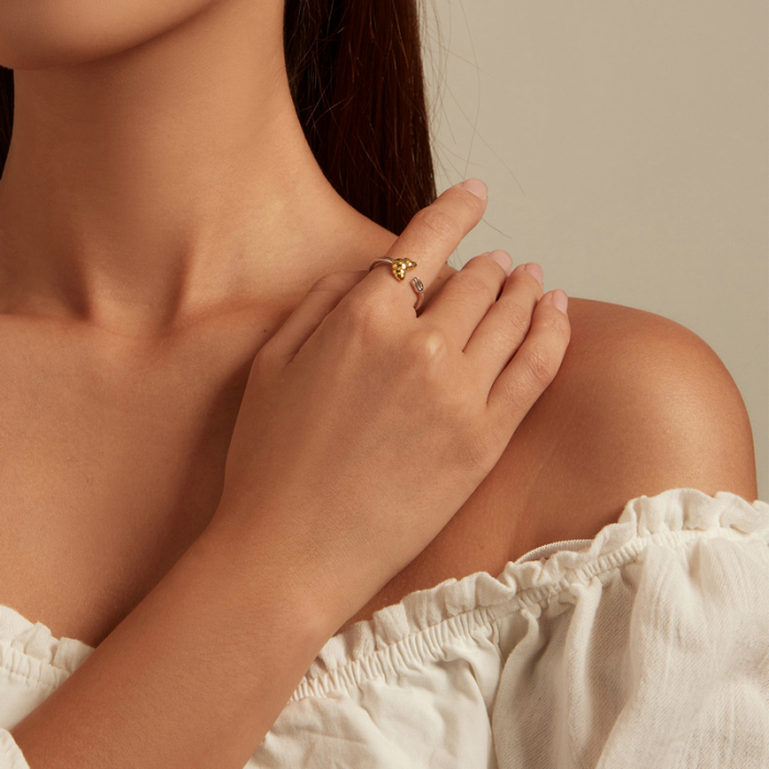 Inel argint reglabil cu croissant [2]