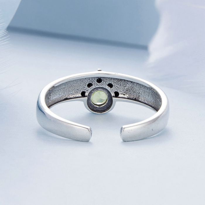 Inel argint reglabil soare [8]