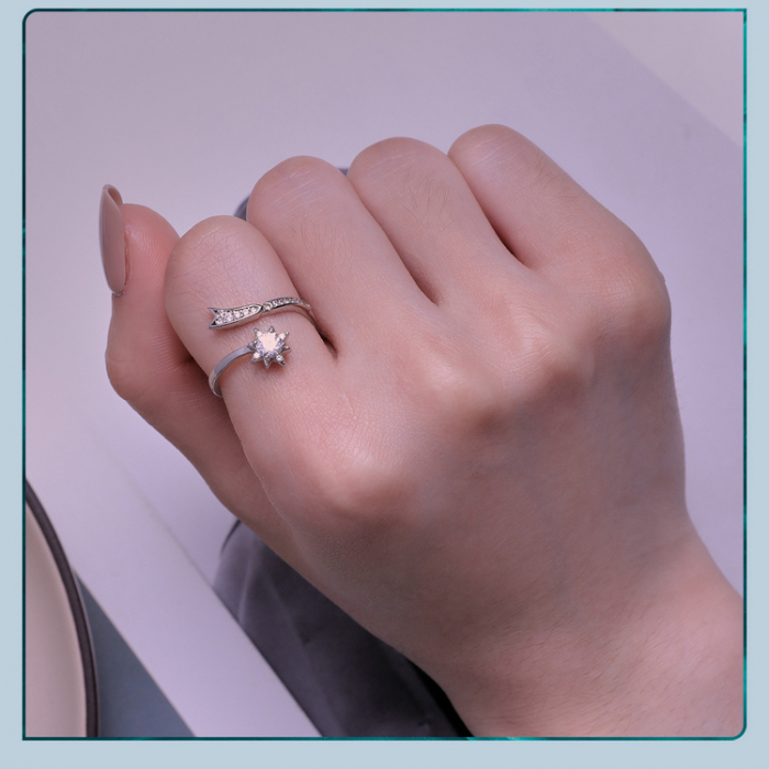 Inel argint reglabil steaua cazatoare [13]