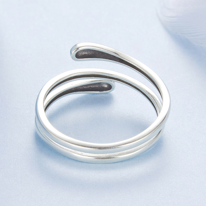 Inel argint reglabil tip spirala [9]