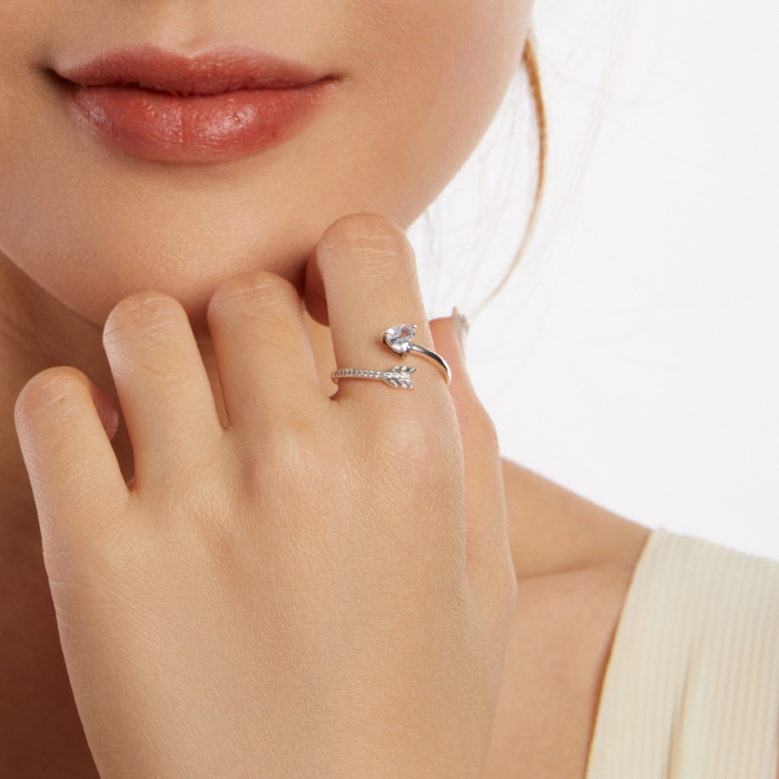 Inel argint Sageata Dragostei [5]