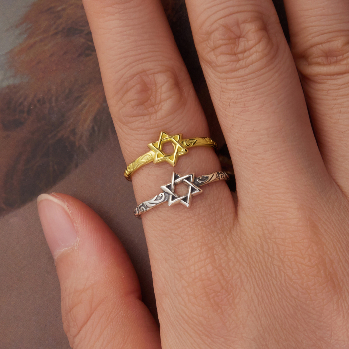 Inel argint Steaua lui David [11]