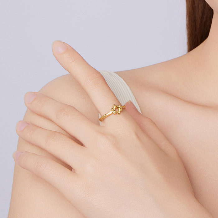 Inel argint Steaua lui David [6]