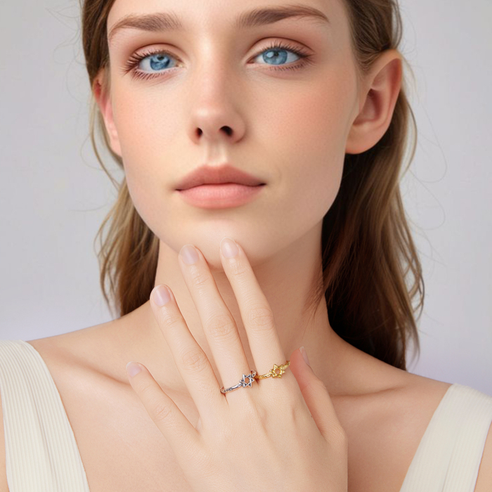 Inel argint Steaua lui David [12]