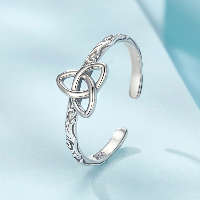 Inel argint vintage cu nod celtic [4]