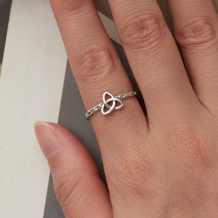 Inel argint vintage cu nod celtic [3]